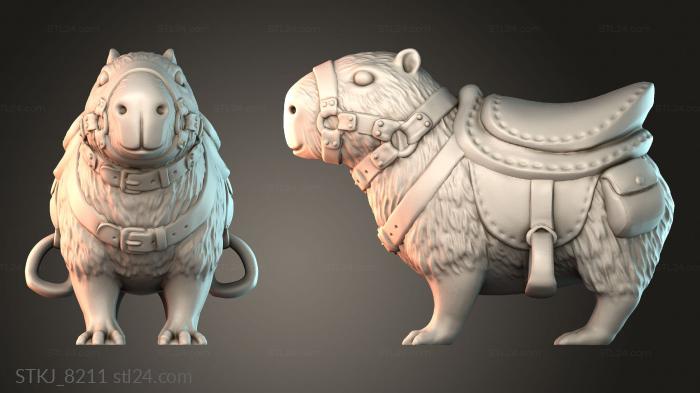 Статуэтки животных (STKJ_8211) 3D модель для ЧПУ станка