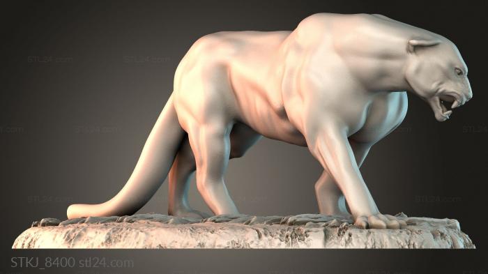 Статуэтки животных (STKJ_8400) 3D модель для ЧПУ станка