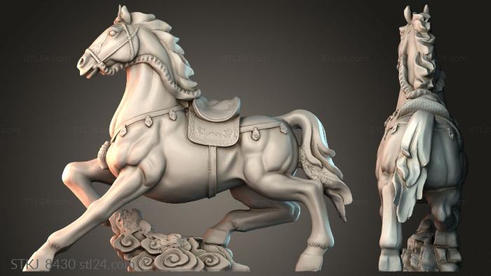 Статуэтки животных (STKJ_8430) 3D модель для ЧПУ станка