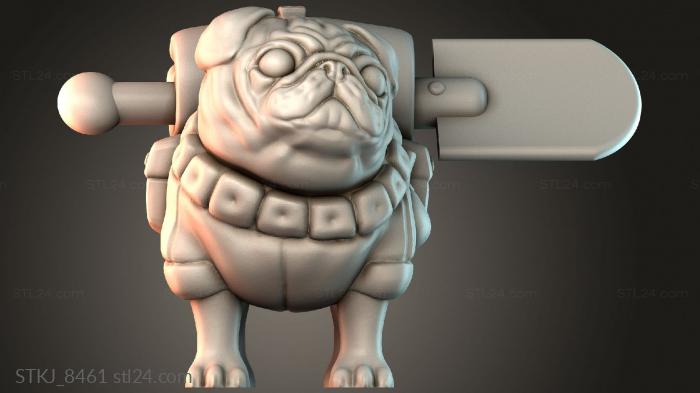 Статуэтки животных (STKJ_8461) 3D модель для ЧПУ станка