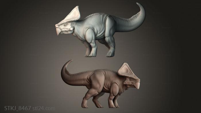 Статуэтки животных (STKJ_8467) 3D модель для ЧПУ станка