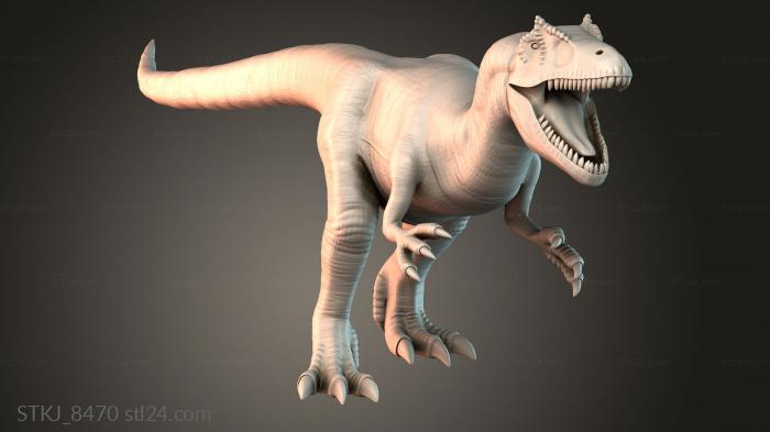 Статуэтки животных (STKJ_8470) 3D модель для ЧПУ станка