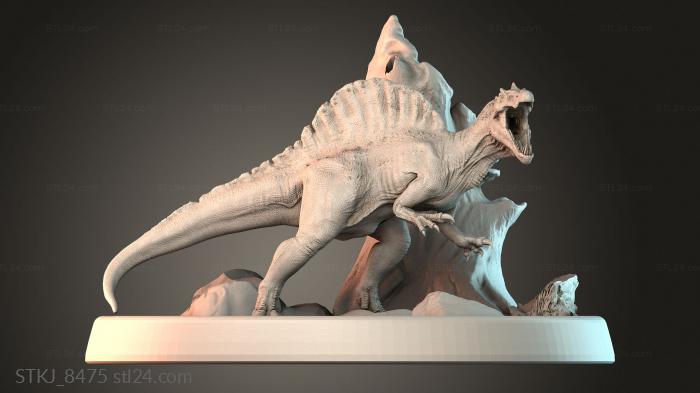 Статуэтки животных (STKJ_8475) 3D модель для ЧПУ станка