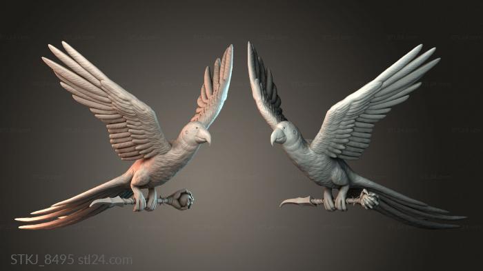 Статуэтки животных (STKJ_8495) 3D модель для ЧПУ станка