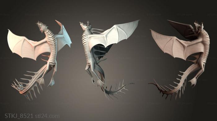 Статуэтки животных (STKJ_8521) 3D модель для ЧПУ станка