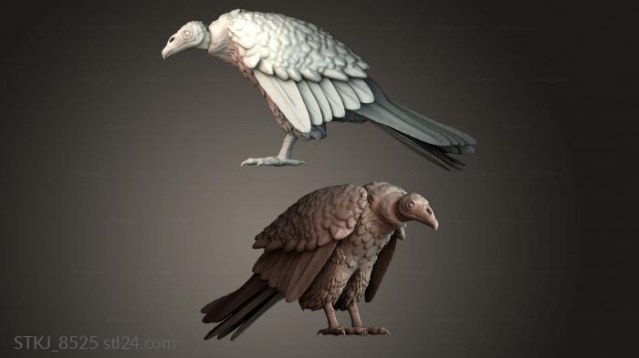 Статуэтки животных (STKJ_8525) 3D модель для ЧПУ станка