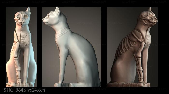 Статуэтки животных (STKJ_8646) 3D модель для ЧПУ станка