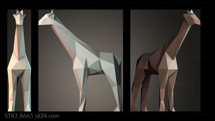 Статуэтки животных (STKJ_8665) 3D модель для ЧПУ станка