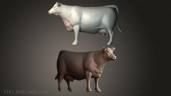 Статуэтки животных (STKJ_8685) 3D модель для ЧПУ станка