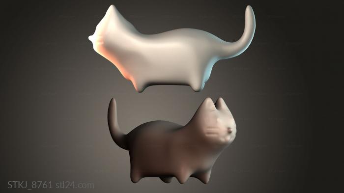 Статуэтки животных (STKJ_8761) 3D модель для ЧПУ станка