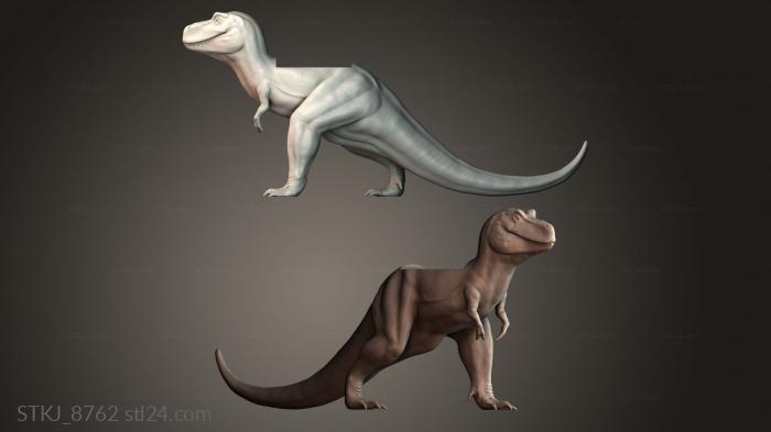 Статуэтки животных (STKJ_8762) 3D модель для ЧПУ станка