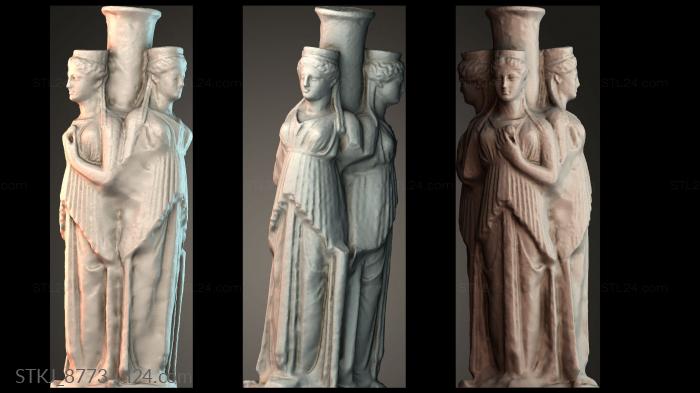 Статуэтки животных (STKJ_8773) 3D модель для ЧПУ станка