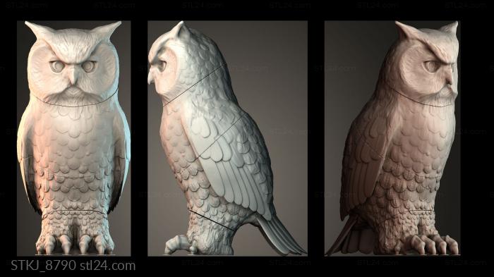 Статуэтки животных (STKJ_8790) 3D модель для ЧПУ станка