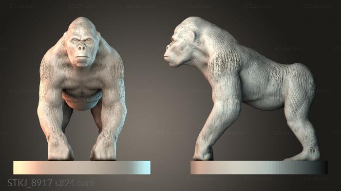 Статуэтки животных (STKJ_8917) 3D модель для ЧПУ станка