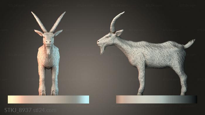 Статуэтки животных (STKJ_8937) 3D модель для ЧПУ станка