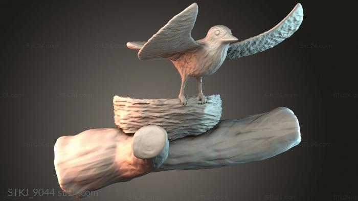 Статуэтки животных (STKJ_9044) 3D модель для ЧПУ станка