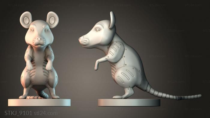 Статуэтки животных (STKJ_9101) 3D модель для ЧПУ станка