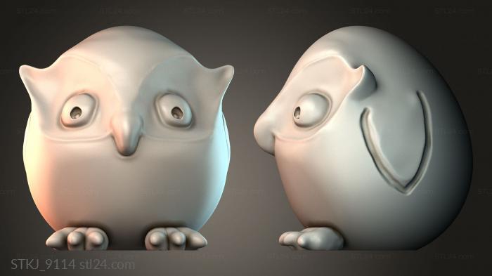 Статуэтки животных (STKJ_9114) 3D модель для ЧПУ станка