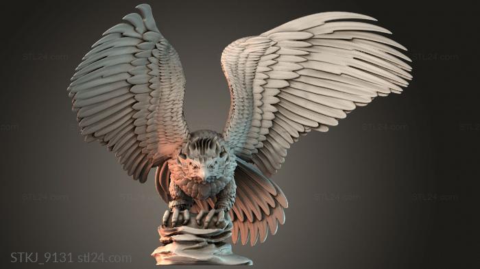 Статуэтки животных (STKJ_9131) 3D модель для ЧПУ станка