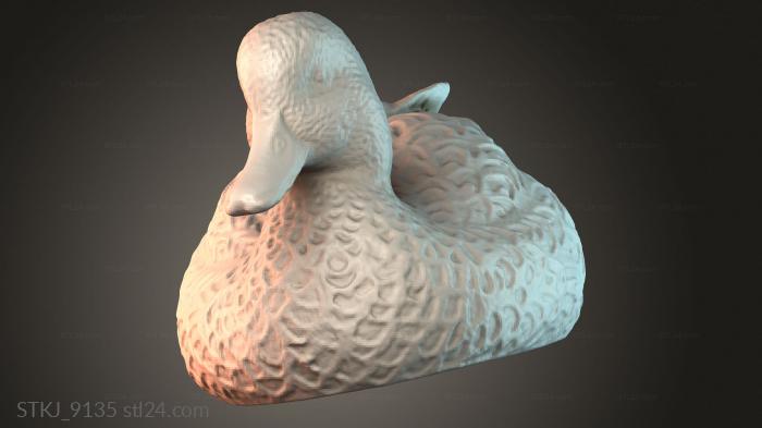 Статуэтки животных (STKJ_9135) 3D модель для ЧПУ станка