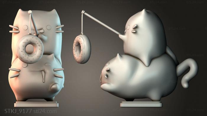 Статуэтки животных (STKJ_9177) 3D модель для ЧПУ станка