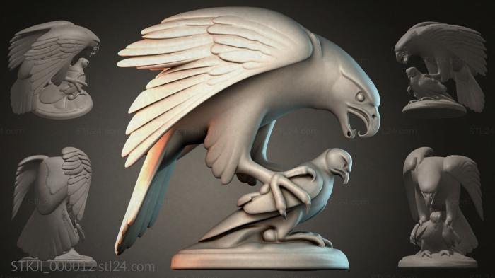 Фигурки животных (STKJI_000012) 3D модель для ЧПУ станка