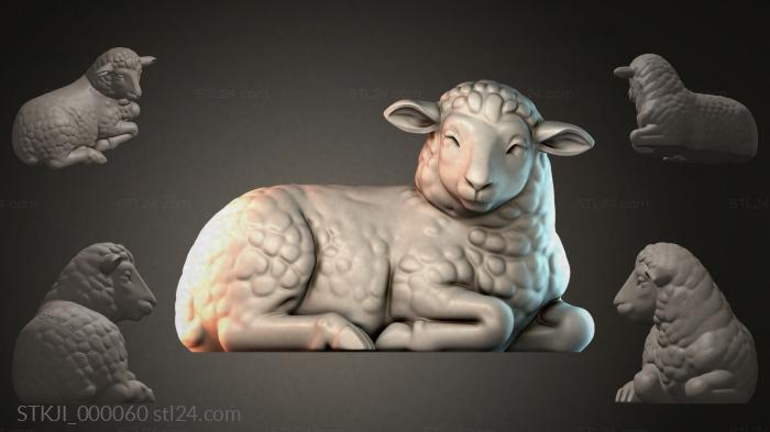 Фигурки животных (STKJI_000060) 3D модель для ЧПУ станка