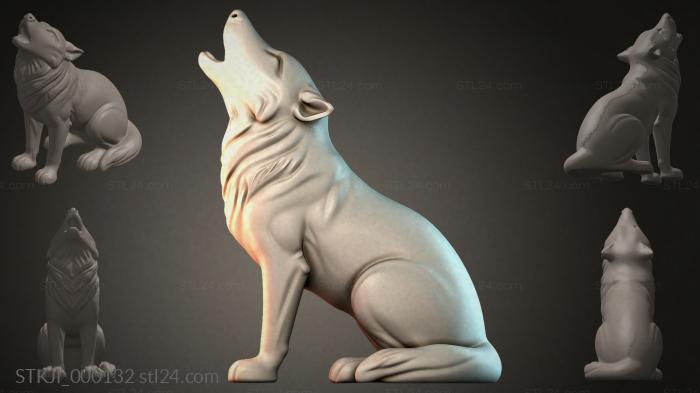 Фигурки животных (STKJI_000132) 3D модель для ЧПУ станка