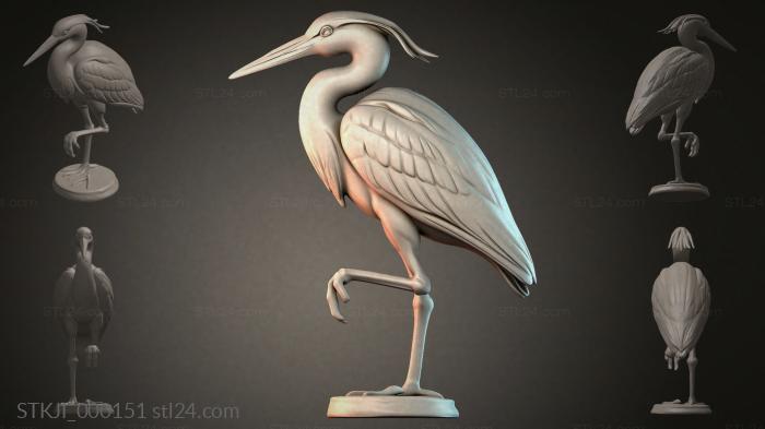 Фигурки животных (STKJI_000151) 3D модель для ЧПУ станка