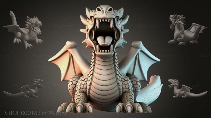 Фигурки животных (STKJI_000163) 3D модель для ЧПУ станка