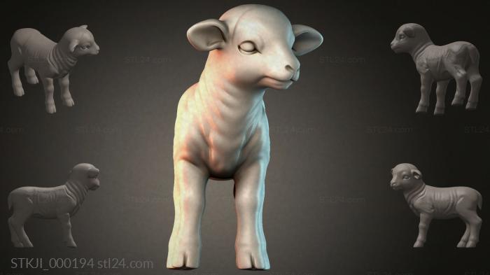 Фигурки животных (STKJI_000194) 3D модель для ЧПУ станка