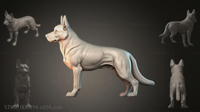 Фигурки животных (STKJI_000196) 3D модель для ЧПУ станка