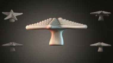 Animal figurines (Mushroom-shaped handle, STKJI_000202) 3D models for cnc