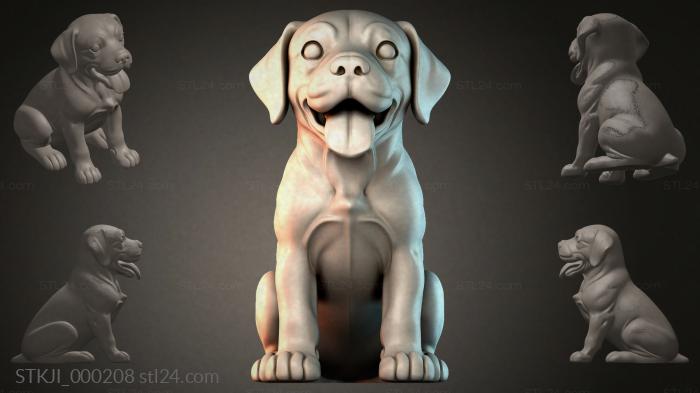 Фигурки животных (STKJI_000208) 3D модель для ЧПУ станка