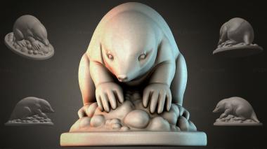 Animal figurines (Bear sculpture, STKJI_000230) 3D models for cnc