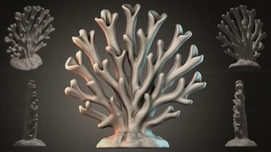 Animal figurines (Coral Branch, STKJI_000245) 3D models for cnc