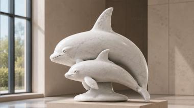 Animal figurines Dolphin sculpture 3d model