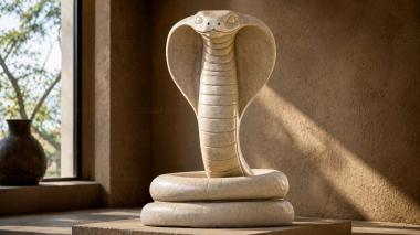 Animal figurines Cobra statue 3d model