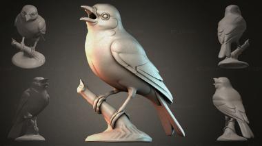 Animal figurines (Bird sculpture, STKJI_000382) 3D models for cnc