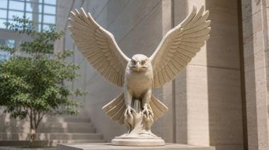 Animal figurines Owl with spread wings 3d model