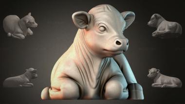Animal figurines Calf figurine 3d model