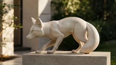 Animal figurines Fox sculpture 3d model