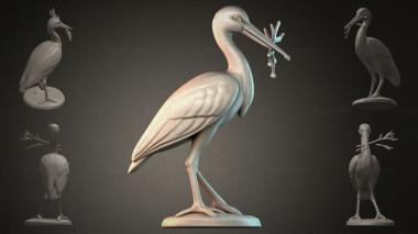 Animal figurines Pelican figurine 3d model