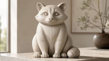 Animal figurines Raccoon figurine 3d model