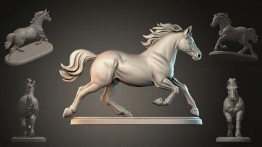 Animal figurines Galloping Horse Figurine 3d model