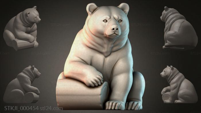 Фигурки животных (STKJI_000454) 3D модель для ЧПУ станка