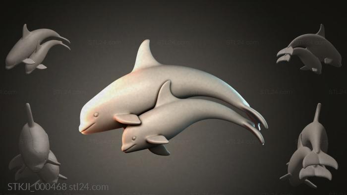 Фигурки животных (STKJI_000468) 3D модель для ЧПУ станка