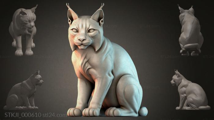 Фигурки животных (STKJI_000610) 3D модель для ЧПУ станка