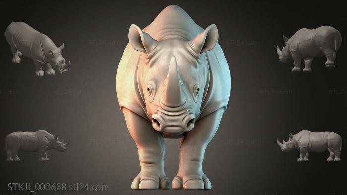 Фигурки животных (STKJI_000638) 3D модель для ЧПУ станка