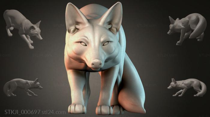 Фигурки животных (STKJI_000697) 3D модель для ЧПУ станка